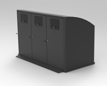 3x660 liter Deep Kärlgarage