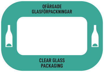 Royal C Eco dekal - Ofärgade glasförpackningar