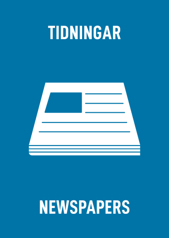 Skyltdekal A4 Tidningar