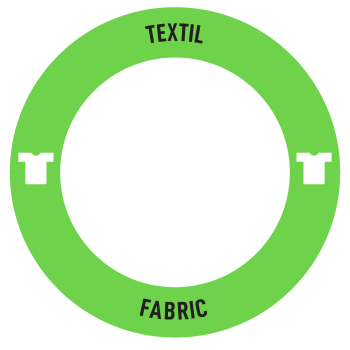 Royal C dekal, rund – Textil